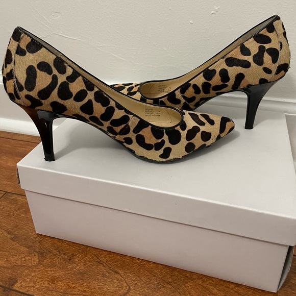 Calvin Klein Nadine 3 Leopard Brown heels Size 7 - Picture 4 of 6